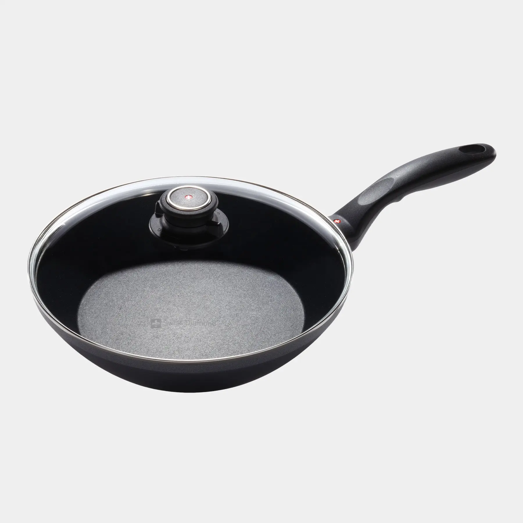 HD Nonstick Stir-Fry Pan with Glass Lid | Made in Switzerland