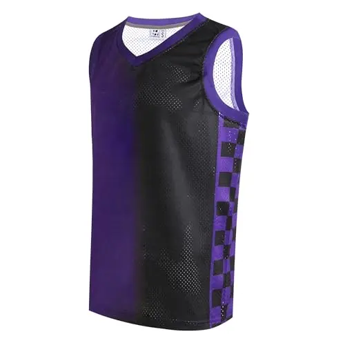 Black purple Gradient Jersey