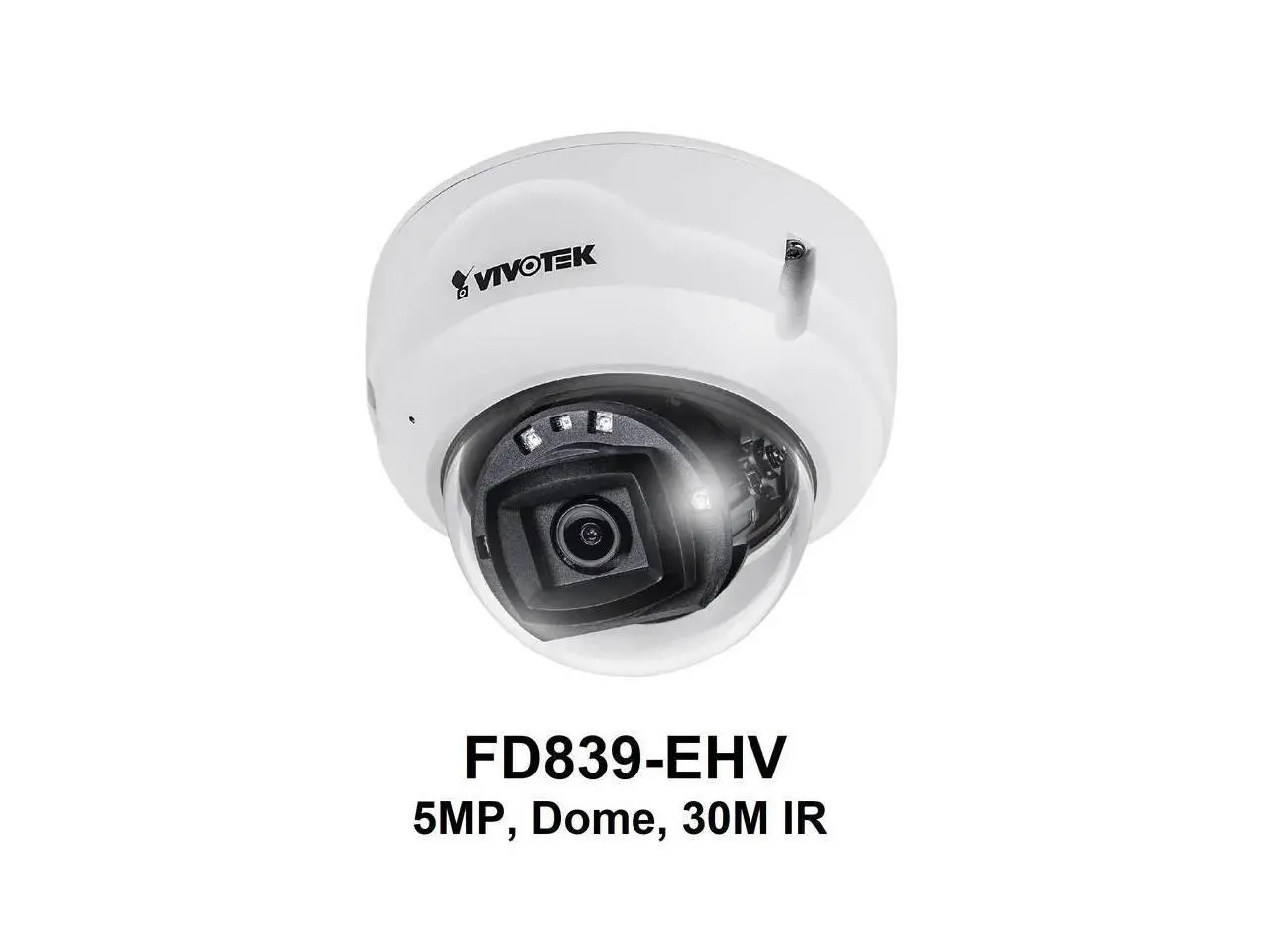 VIVOTEK FD839-EHV-1Y Vortex Essential 5MP IR IP66 Extreme Temperature Dome with 1 Year License