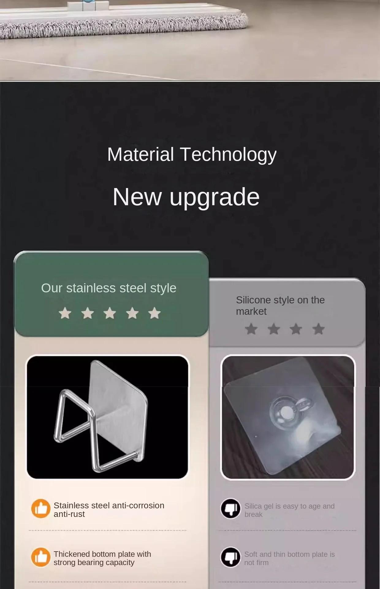 Wall-Mounted Non-Perforated Stainless Steel Kitchen Storage Rack for Pot Covers and Cutting Boards, Ideal for Cabinet Organization NONE