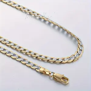 4mm Necklace For Men Women Curb Chain Cuban Link Mens Womens Necklace Chains Fashion Jewelry