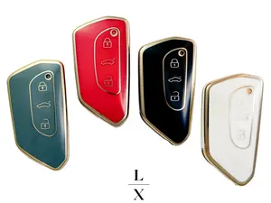 Luxe & Co Volkswagen Key FOB Cover Case with matching keychain!! Ships from U.S. Super Fast Shipping!! VW-G11J