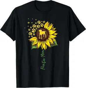 Pointer Mom Sunflower German Shorthaired Pointer Gifts Dog T-Shirt plussize graphic tees，top，100%cotton Womenswear Everyday