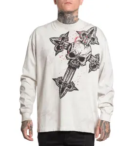 Affliction Men's Long Sleeve Shirt Cross