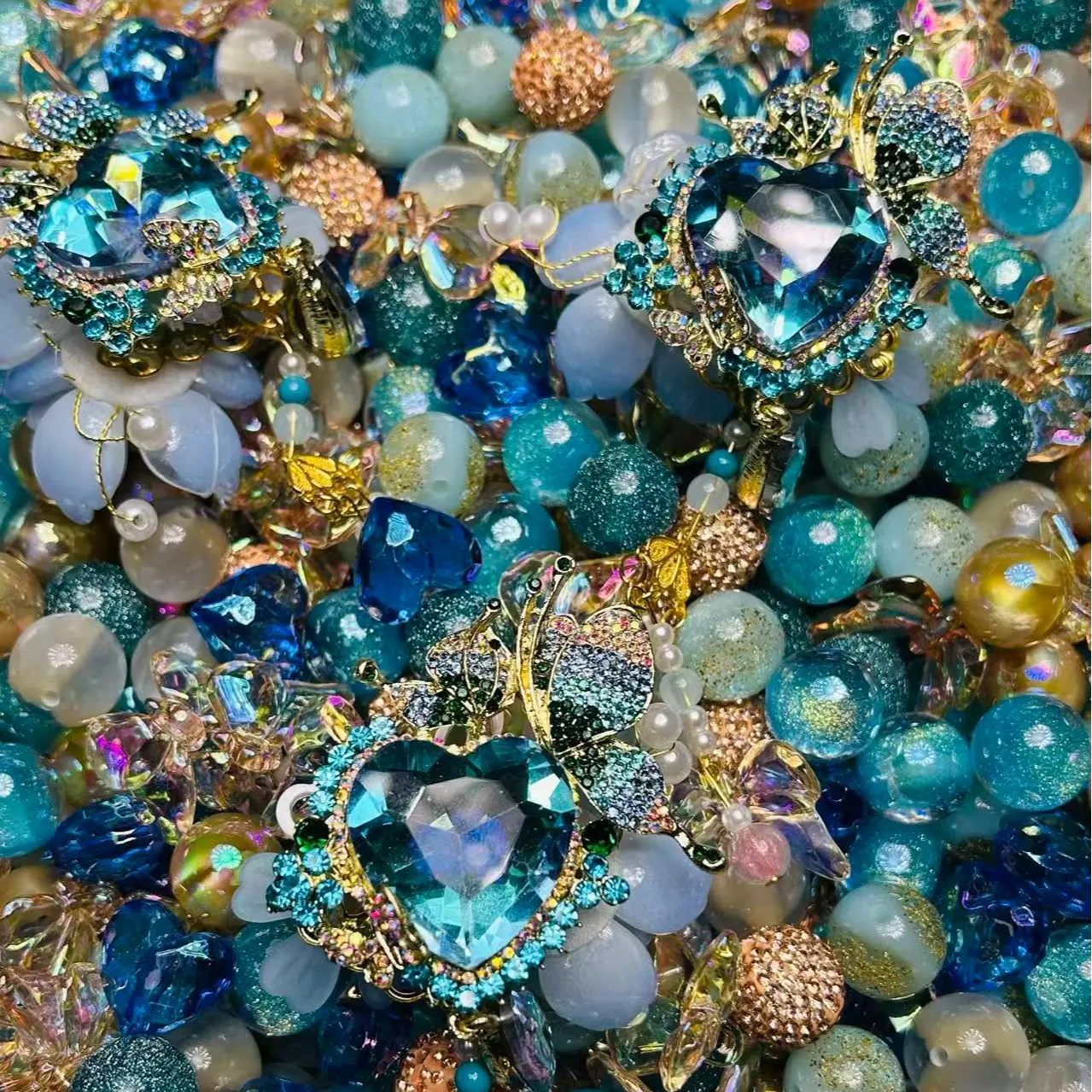 【D.P.C】Acrylic DIY Beads Mix - 5oz 10oz 22oz Sizes for Bracelets Phone Charms Necklaces Hair Beads Bag Chains Earrings Rings Hair Ropes Diy Projects Diy Jewelry, Beaded Charms, Bag Chain Accents