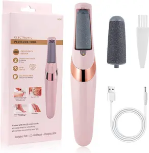 Electric Feet Callus Remover,Portable Electronic Foot File Pedicure Tools,Waterproof Foot Scrubber File,Pedi Foot Care for Dead,Hard Cracked Dry Skin Manicure Nail Nail Care Cutics Nail Art