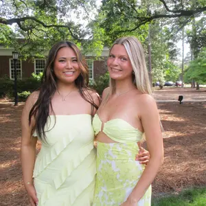 gabby formal mesh strapless ruffle long dress Windsor Gabby Formal Mesh Strapless Ruffle Long Dress in Yellow main image 1