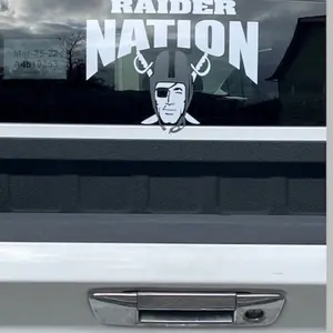 Decals Vinyl Personalized Raiders Raider Nation RN4L Decal Sticker - Car Accessory Featuring "RAIDER NATION" Design