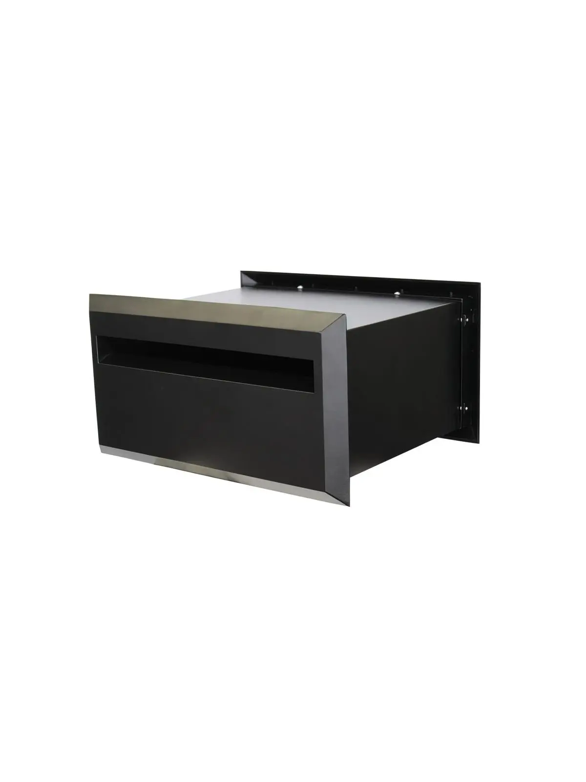 Qualarc WF-FENWOOD-BLK Fenwood Adjustable Locking Column Mailbox - Black