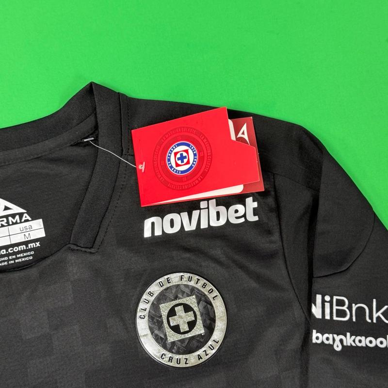 2526 Cruz Azul Third Away Black Long sleeves Soccer Jersey Ligamx