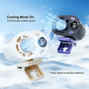 Portable car LCD fan with 360° rotation and 199-speed adjustment. USB charging. Low noise. Mini clamp-type fan. Compact and multi-functional. Suitable for use in cars, umbrellas, bicycles, travel, camping and outdoor activities.