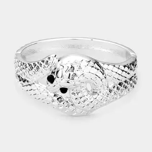 Snake Metal Hinged Bracelet