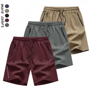 Men’s 3-Pack Lightweight Athletic Running Shorts, designed for men, featuring an elastic waistband. Quick-Dry Set Breathable Sport gym enthusiast, Men’s Short Sets, Quick Drying, Polyester Mix