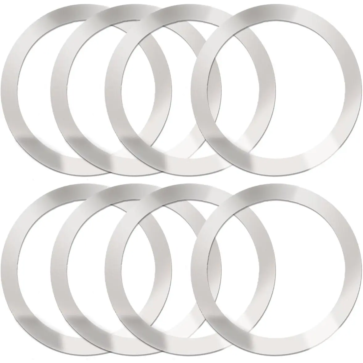 8 Pack Universal Metal Rings Sticker Compatible for Magsafe Charger 15 14 13 12 Pro Mini Max Galaxy Ultra Thin Charger Conversion Accessories NO