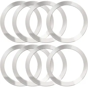 8 Pack Universal Metal Rings Sticker Compatible for Magsafe Charger 15 14 13 12 Pro Mini Max Galaxy Ultra Thin Charger Conversion Accessories NO
