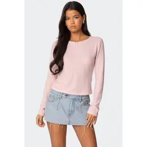 Rosemarie Lacey Waffle Top