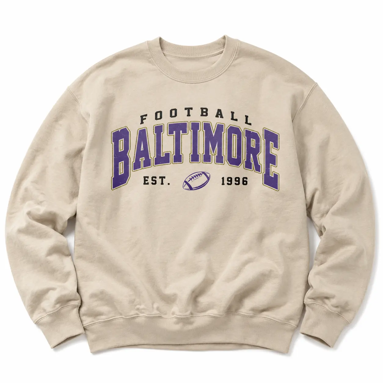 Baltimore Football Adults and Youth Crewneck & T-shirt, Graphic Tee, Game Day Shirt, Football Fan Tee, summer tee, kids graphic tees, mens clothing, youth clothing, streetwear