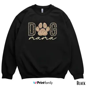 Dog Mama, Leopard Print Sweatshirt & Tshirt, Mother's Day Gift