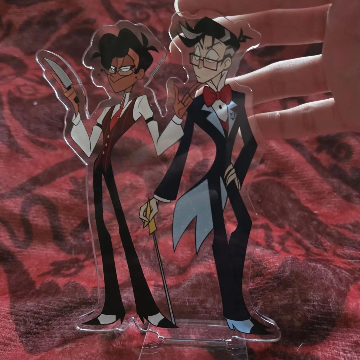 Hazbin Hotel Human Alastor and Vincent Whittman Acrylic Standee