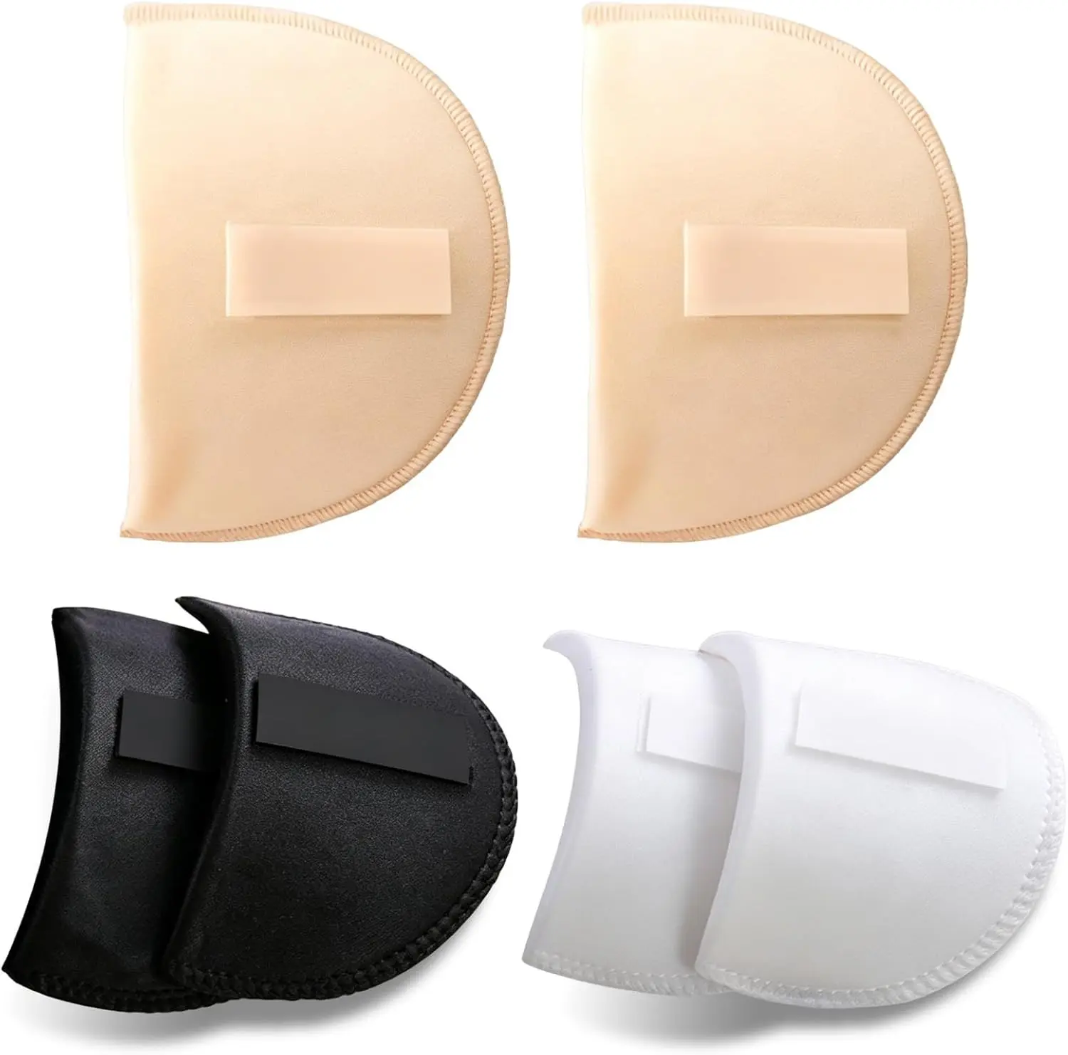3 Pairs Shoulder Pads for Womens Clothing, Used in Blazers and Suits, Fix Sloping or High-Low Shoulders, Breathable Foam, No Sewing, Reusable