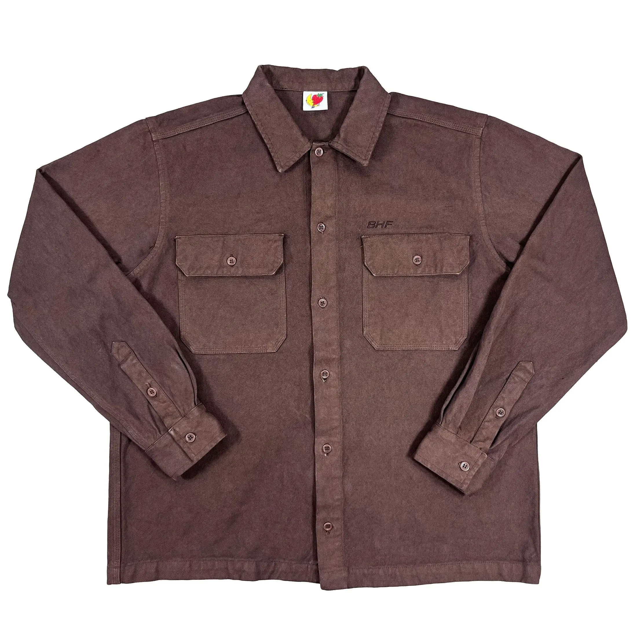 Canvas Work Overshirt - Brown