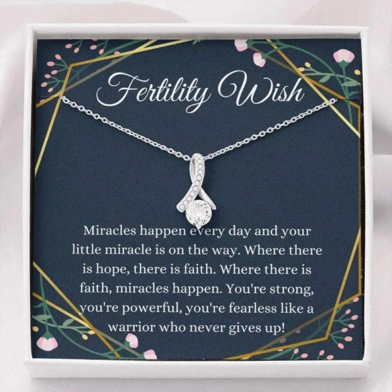 Wife Necklace, Fertility Wish Gift, Infertility, Ivf, Fertility, Miscarriage Gift, Support Gift, Fertility Necklace 166, Friendship necklace, matching sets, BFF gifts, meaningful jewelry, best friend forever
