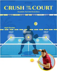 GITOE Training Pad for Pickleball, Beginner-Friendly Pickleball Training Equipment to Quickly Improve Your Forehands, Dink Shots and Volleys, 4 * 4 FT