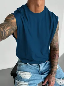Oversized Sleeveless Tank Top – Trendy Men's Streetwear & Daily Casual Outfits, Soft Cotton Fabric & Relaxed Oversized Fit, Single Piece, (14 Color Options) Minimalist Style (14 Color Options)