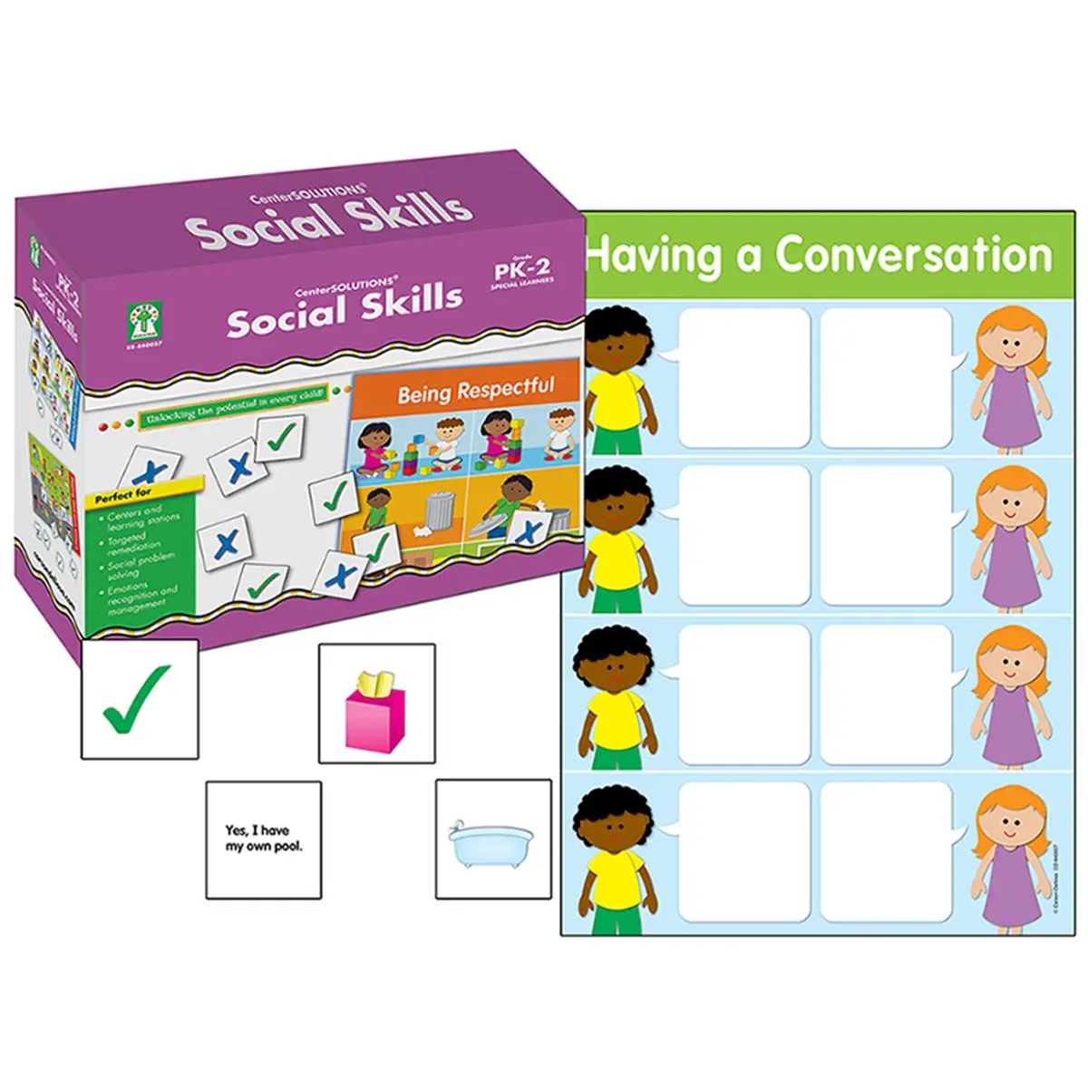 Carson Dellosa Social Skills Centersolutions Learning Materials for PK-2 Early Learners Children's Early Learning Books