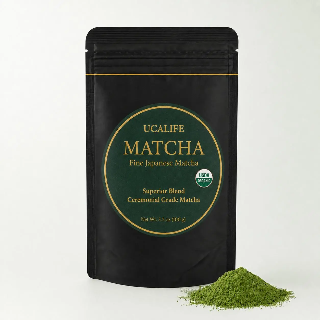 Superior Blend Matcha, 100g/3.5oz | Authentic Japanese Ceremonial Grade First Harvest Matcha Green Tea Powder from Japan