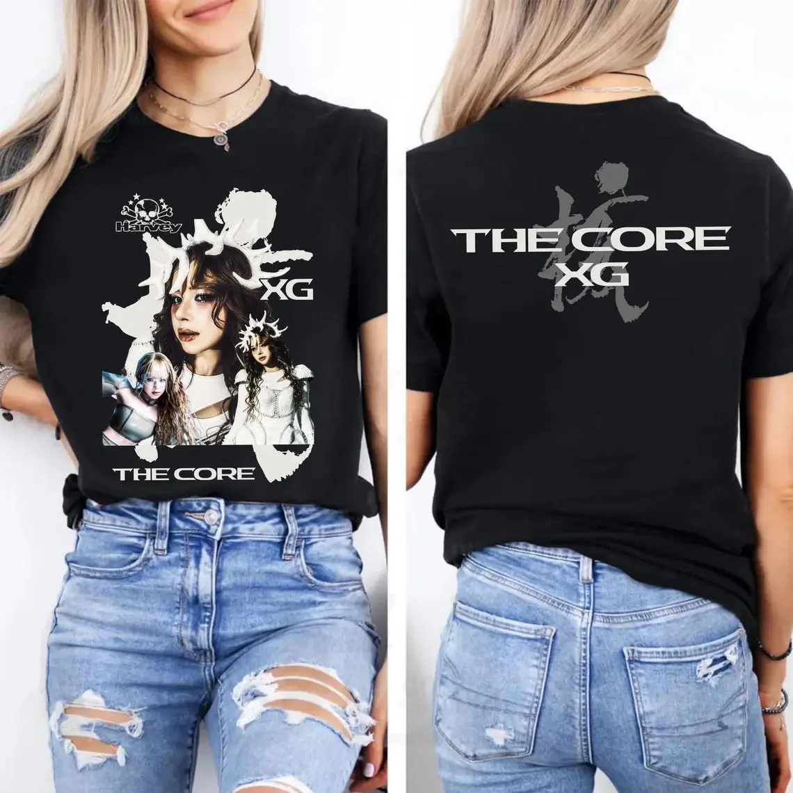 Harvey XG The Core Graphics T-shirt, XG The Core World Tour Shirt, Xg Hypnotize T-Shirt