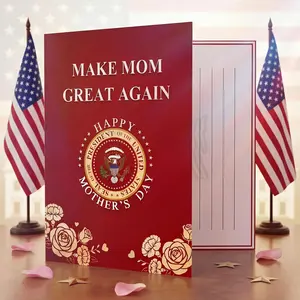 Funny Talking Mother’s Day Card with Voice Audio – Musical Pop Up Greeting Card for Mom, Wife, Grandma – Hilarious Gag Gift – 5x7 Card with Red Envelope
