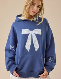 Altar'd State Floral Bow Graphic Women's Hoodie