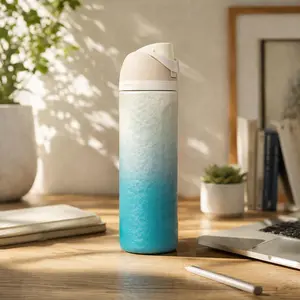 [ Avande order] Rolling In Gradient 24oz Insulated Water Bottle – Leak-Proof Travel Mug for Hot & Cold Drinks