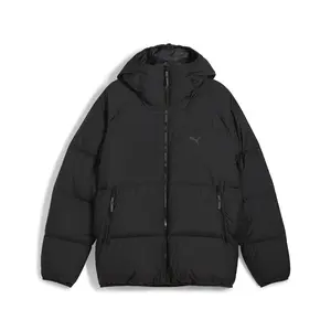 PUMA Mens Down Puffer Polyester Jacket Athletic Outerwear Casual - Black