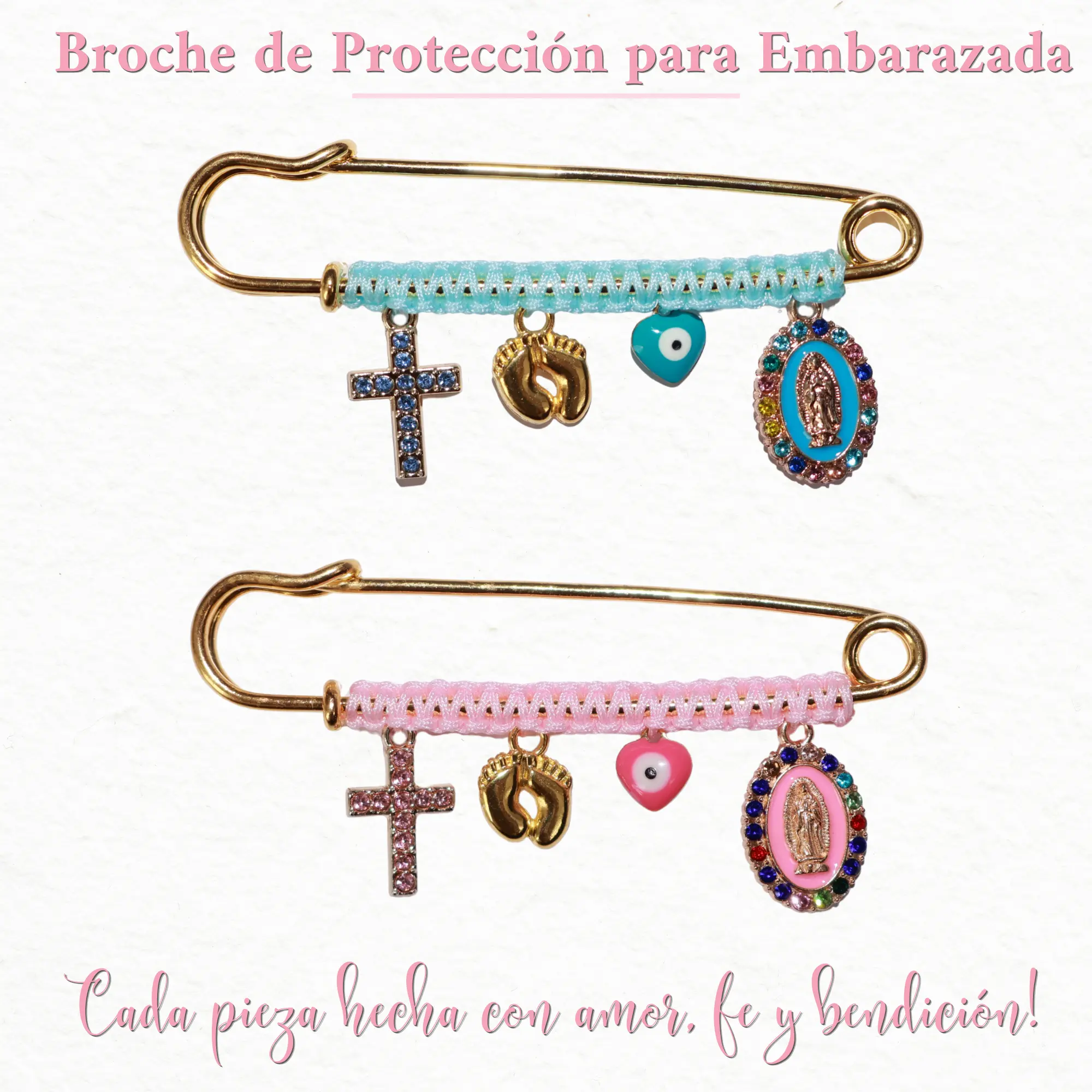 PREGNANCY PROTECTION SAFETY PIN BROOCH