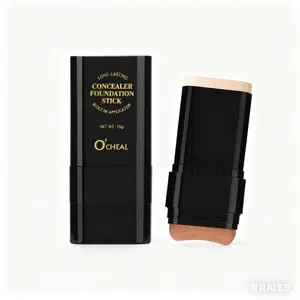 O'cheal Concealer Foundation Stick - 5-color Dual-Ended Eraser for Acne Marks & Nose Contour - Hydrating, Lightweight, Matte Finish - Versatile Cosmetic Tool for All Skin Tones