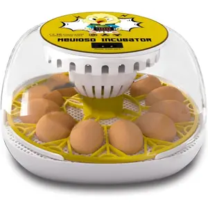 Egg Incubator for Hatching Chicks, 12-24 Egg Incubators with Auto Turning, Automatic Water Top-up, Fahrenheit Display, 360° View Poultry Incubator for Hatching Chicken Duck Quail Parrot
