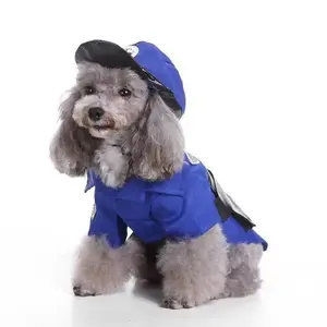 Pawlice Pawtrol Police Pet Dog Costume Uniform, Blue - Extra Large
