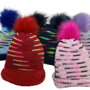 Knitted Beanie with Pom Pom *Live Claim* Cozy Cute Winter Warm Hat for Comfort and Style