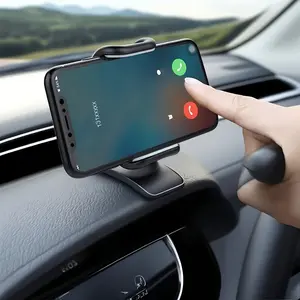 Car Phone Holder for iPhone Android Smartphone Universal 360 Degree Rotation Car Auto Dashboard Mobile Phone Stand Holder Clip Cn*Black