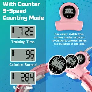 1pc Weighted Workout Hope, Smart Silent Exercise Ring, Plus Size 48 Inch, With Ball And Counter, ABS Exercise Equipment For Home