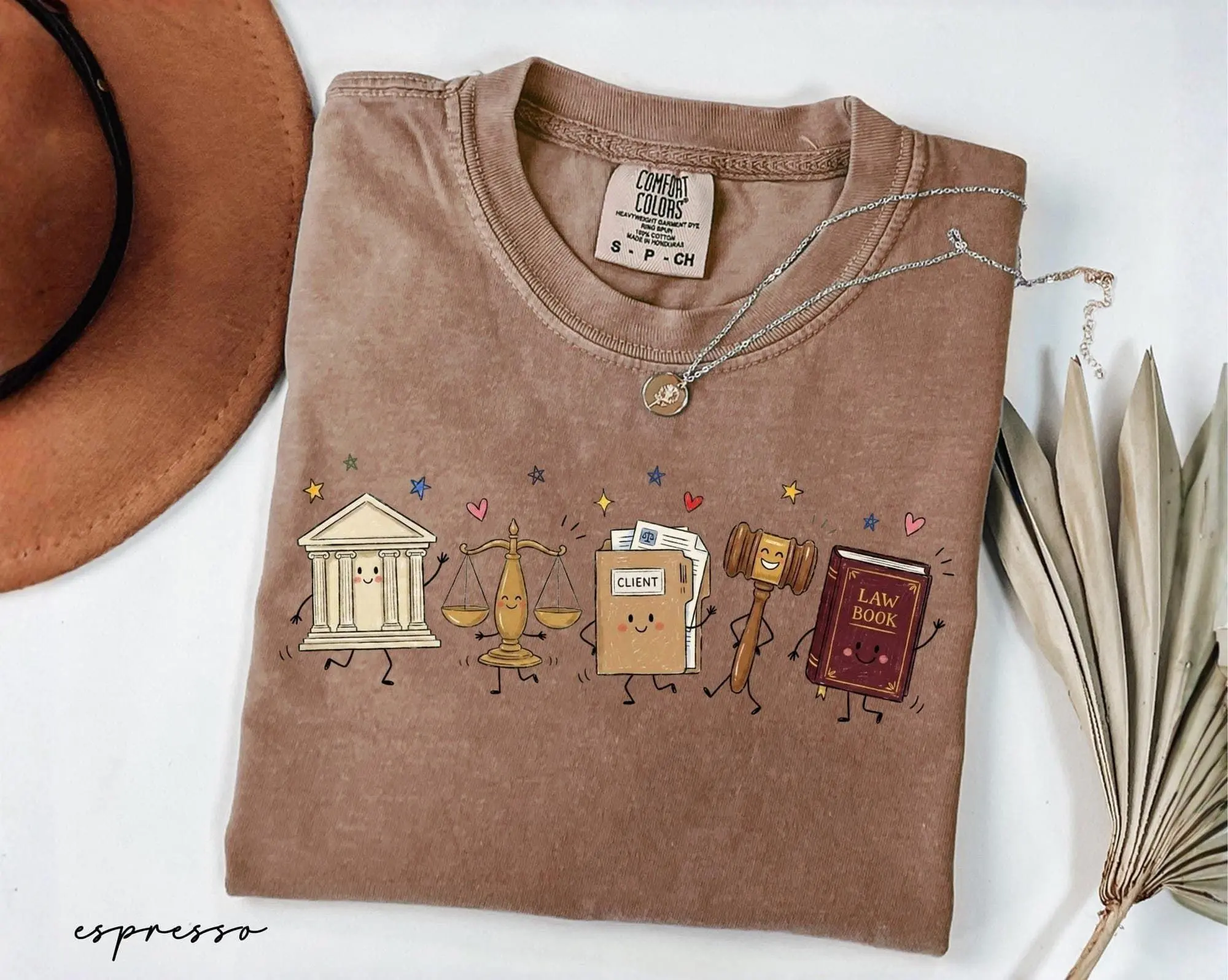 Comfort Colors Lawyer Doodle Characters Shirt, Law Student Tee, Attorney Graduation Gift, Future Lawyer Shirt, Law School Gift, Lawyer Gift