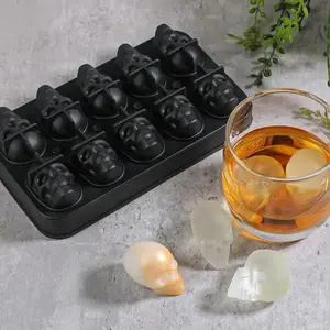 Halloween 3D Skeleton Silicone Mold, Reusable Flexible Ice Tray, Baking Chocolate Resin Crafts, Non-Toxic Food Grade, Easy to Demold