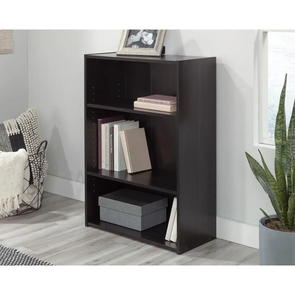 Beginnings Freestanding Small Simple Bedroom Bookcase - Cinnamon Cherry Finish, Ideal for Collectibles, Bookish Things, Office Inspo, Study Setup, Home Library