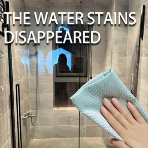 5-Piece Magic Cleaning Cloths, Kitchen & Glass Streak-Free Wipes, No Residue, Reusable Household Sponges, Suitable for Bathroom & Kitchen, Household Cleaning Supplies