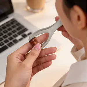 Wooden Roller Acupressure Massager, Handheld Finger Joint Massage Tool, Portable Ergonomic Design, Relieves Fatigue, Ideal Gift