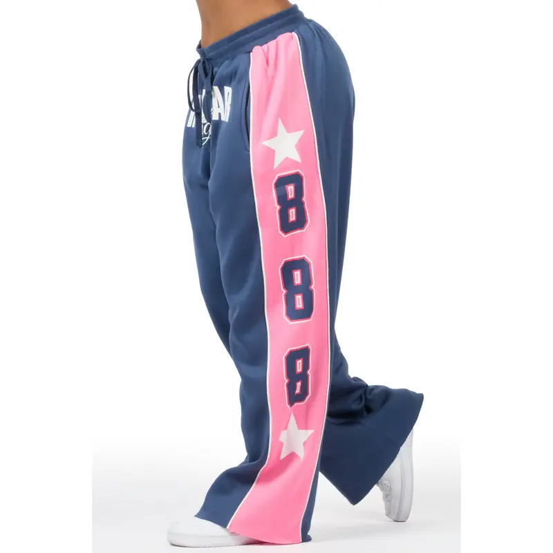 Airelle Navy/Pink Baggy Track Pant