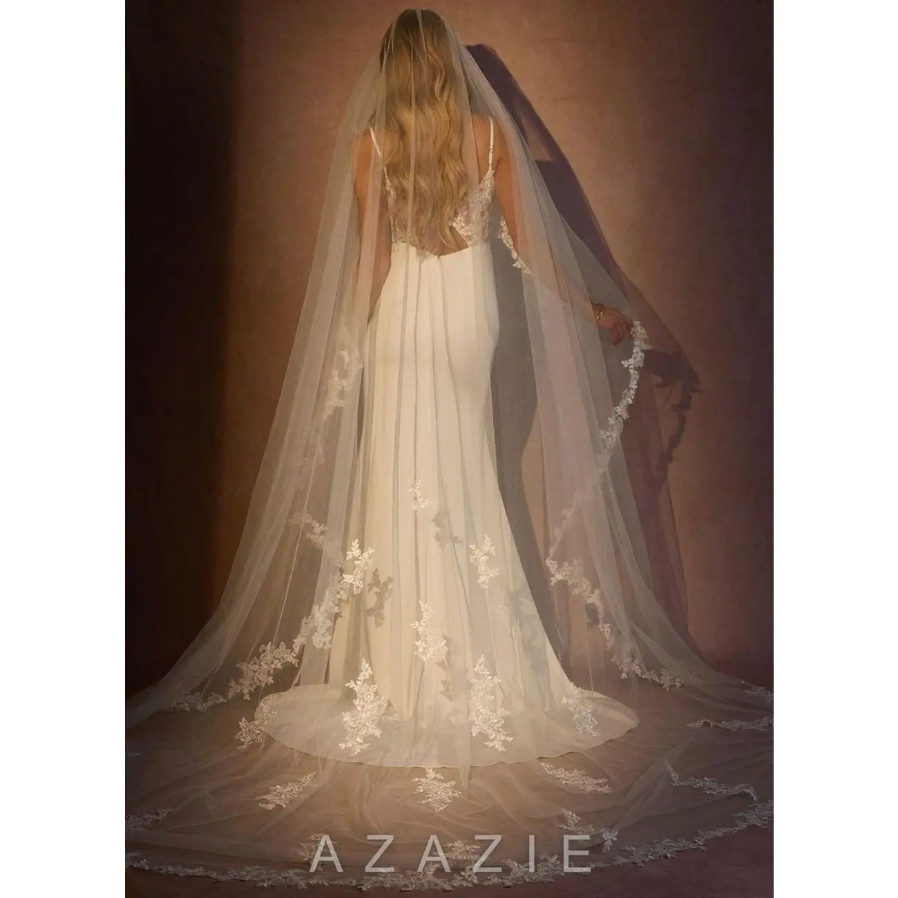 Timeless Floral Grace Lace Cathedral Veil