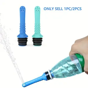 1 pc/2 pcs, portable bidet components, handheld mini bidet sprayer, compatible with 21-25mm diameter plastic beverage bottles, comes with 3 different sizes of sealing rings, easy to carry, suitable for use in the toilet, travel or camping, outdoor bidet